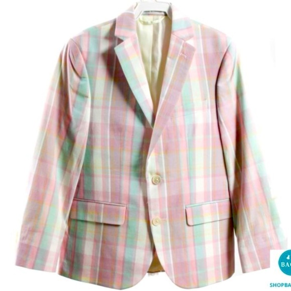 Ralph Lauren Other - Ralph Lauren plaid blazer pink blue spring preppy classic designer formal boys
